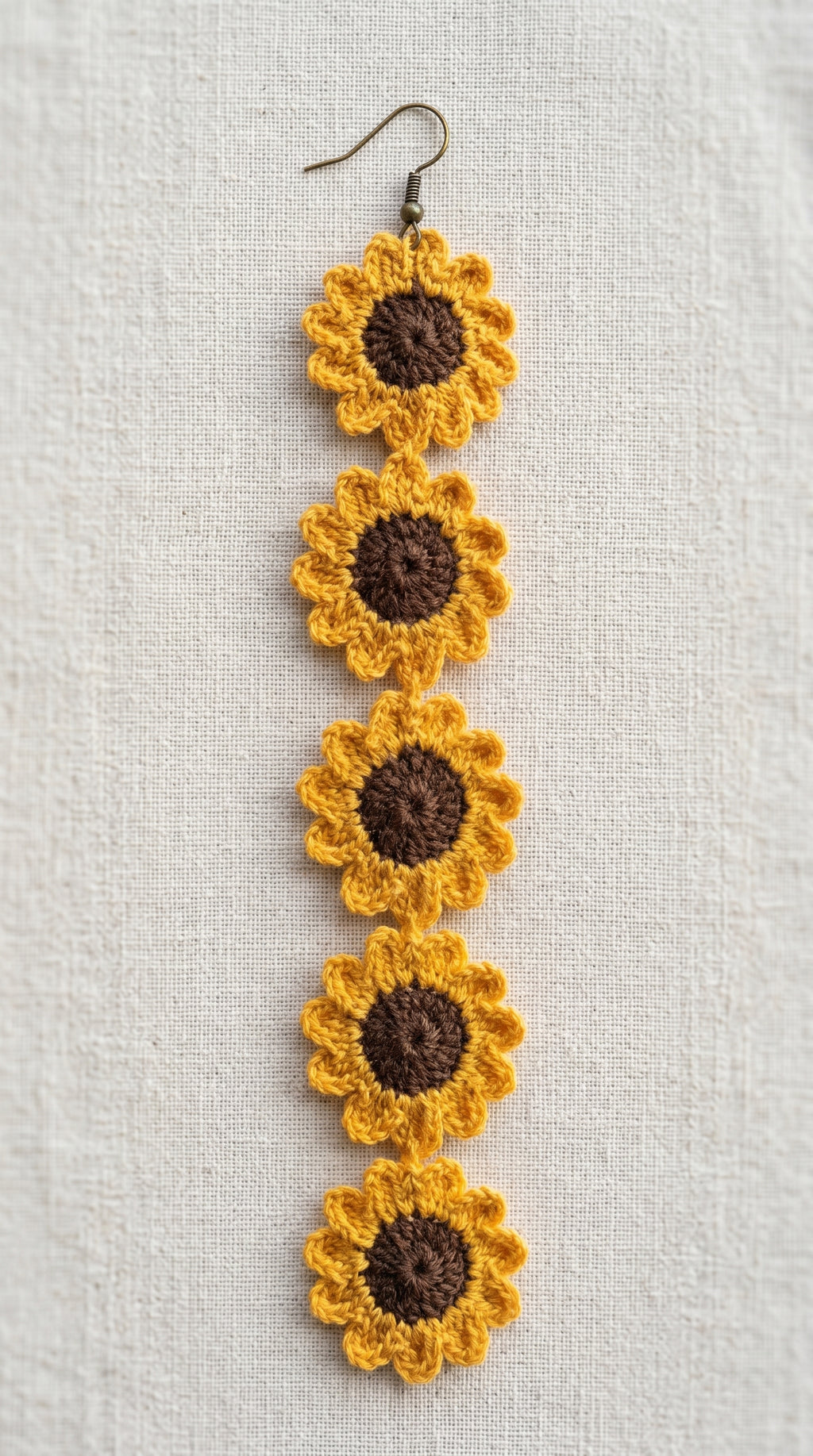 Helios Sunflower Drop Earrings