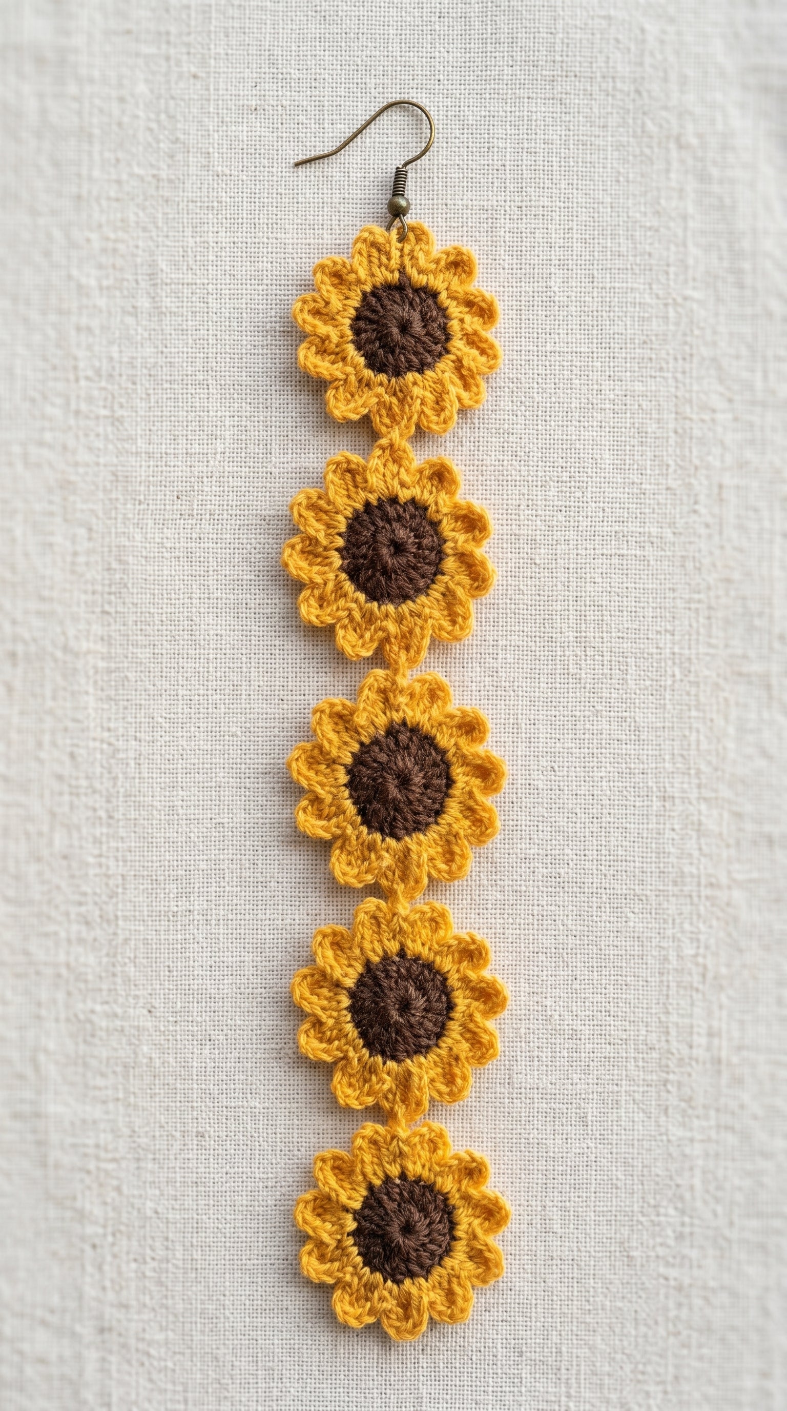 Helios Sunflower Drop Earrings